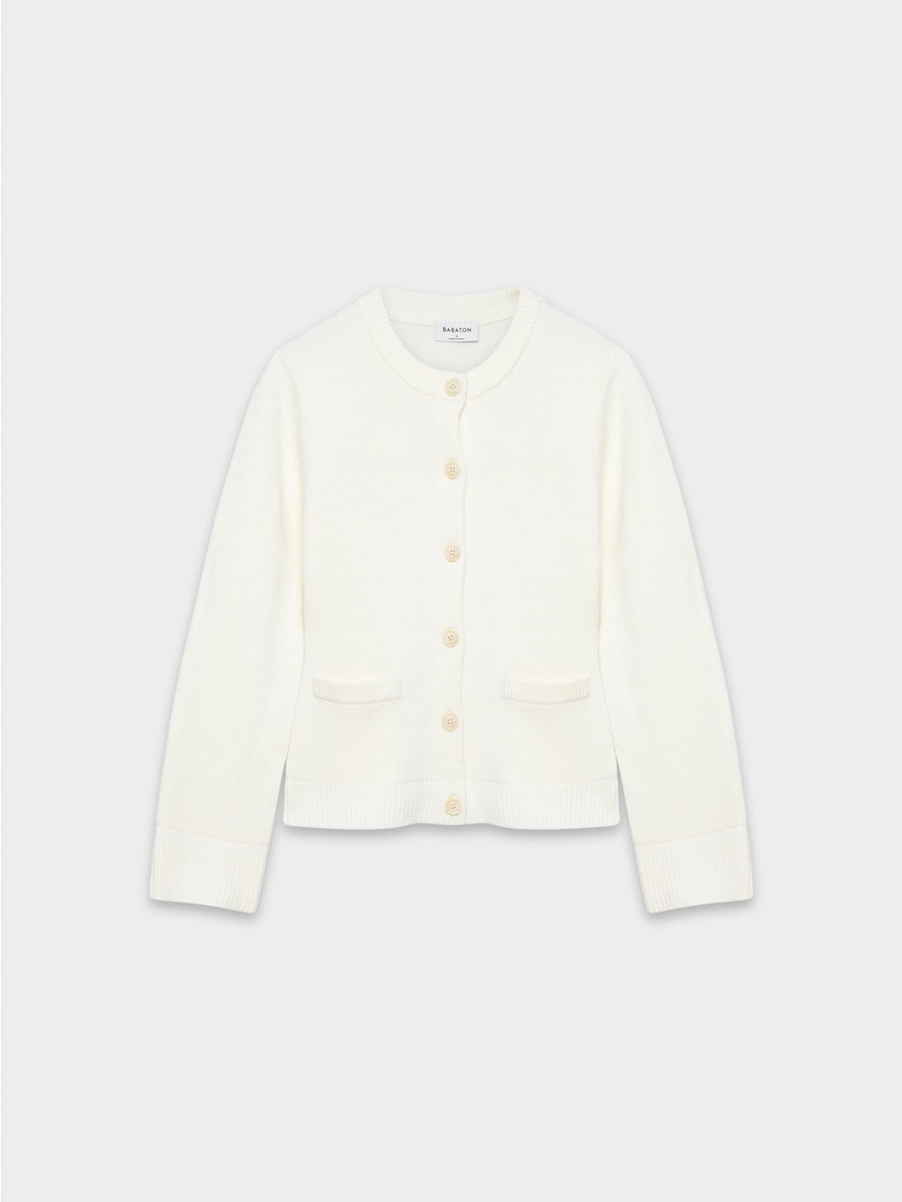 NWT - Aritzia Babaton Meraki Merino Wool Cardigan - Avorio - Small *Small Hole*